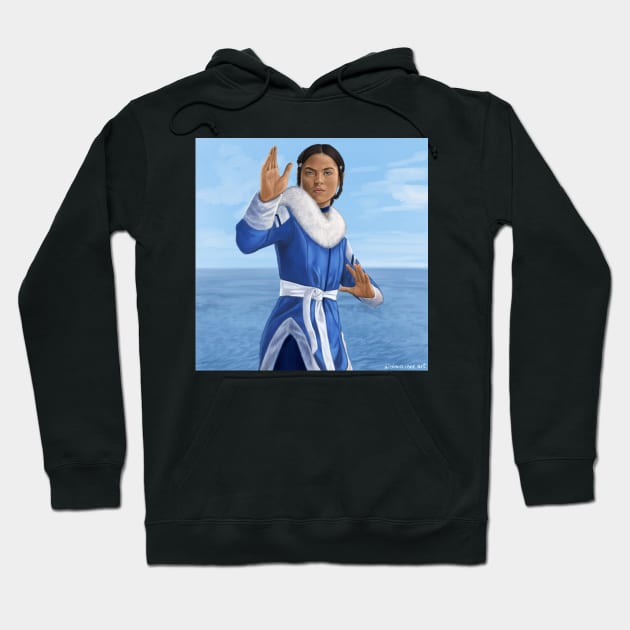 Katara but make it Modern Inuit Fashion Hoodie by AlanaReneArt